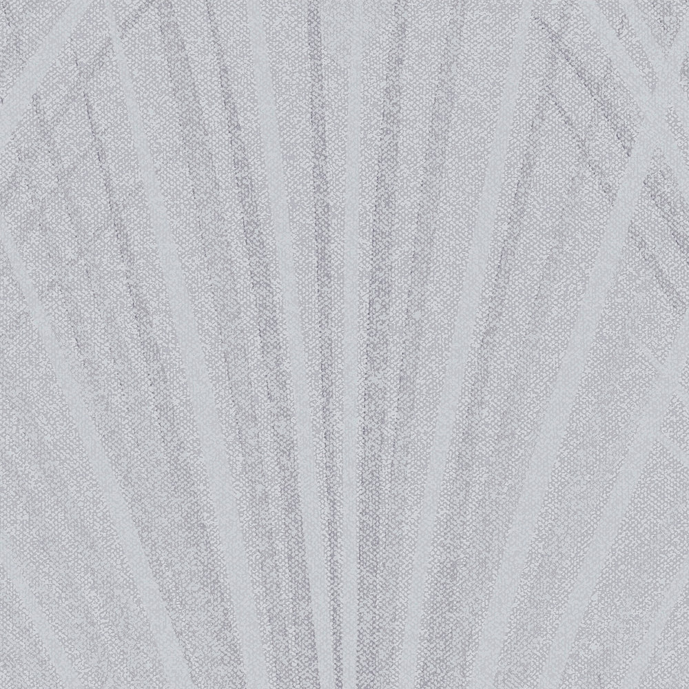            Vliestapete Farnblatt-Muster abstrakt – Blau, Grau
        