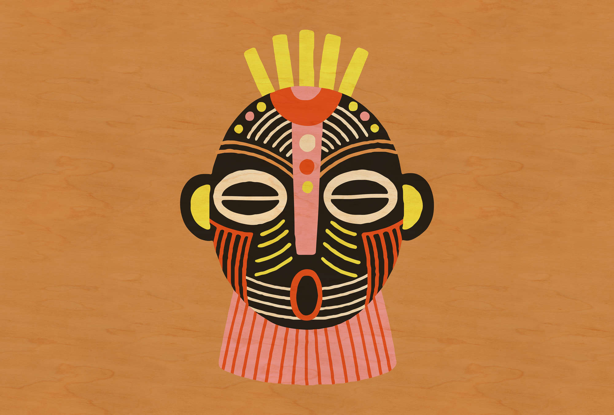             Overseas 4 – Fototapete Afrika Design Inspiration Maske
        