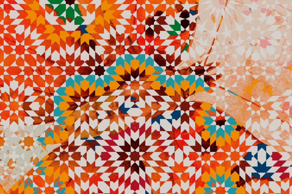            Fototapete Schmetterling im Mosaik Stil – Walls by Patel
        