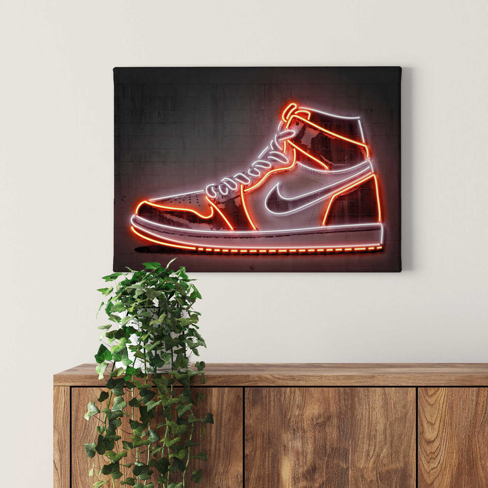             Leinwandbild Neonschild "Sneaker" von Mielu – 0,70 m x 0,50 m
        