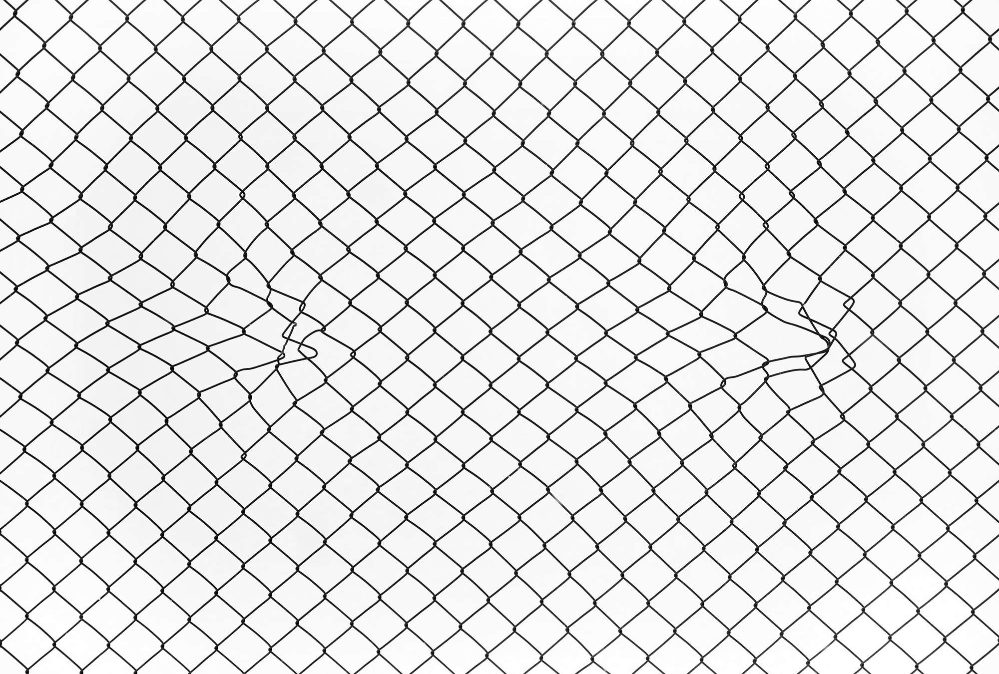             Design Fototapete Gitternetz Schwarz-Weiß Grafik
        