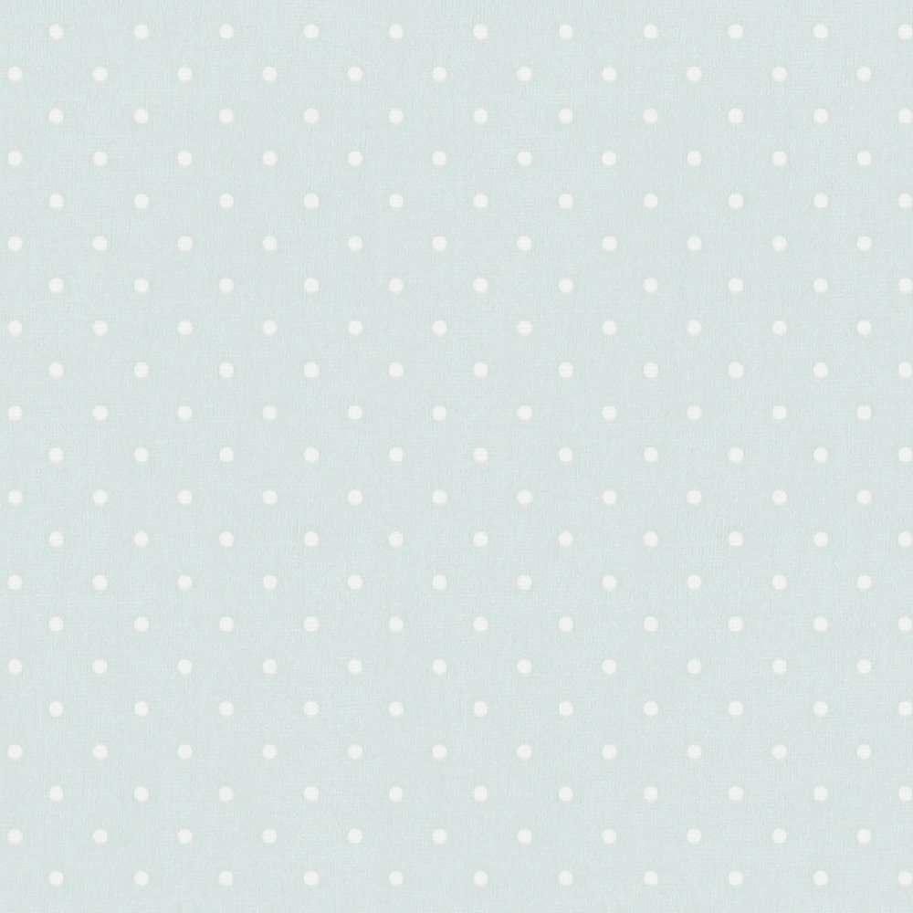             Vliestapete mit kleinem Punktmuster – Hellblau, Weiß
        
