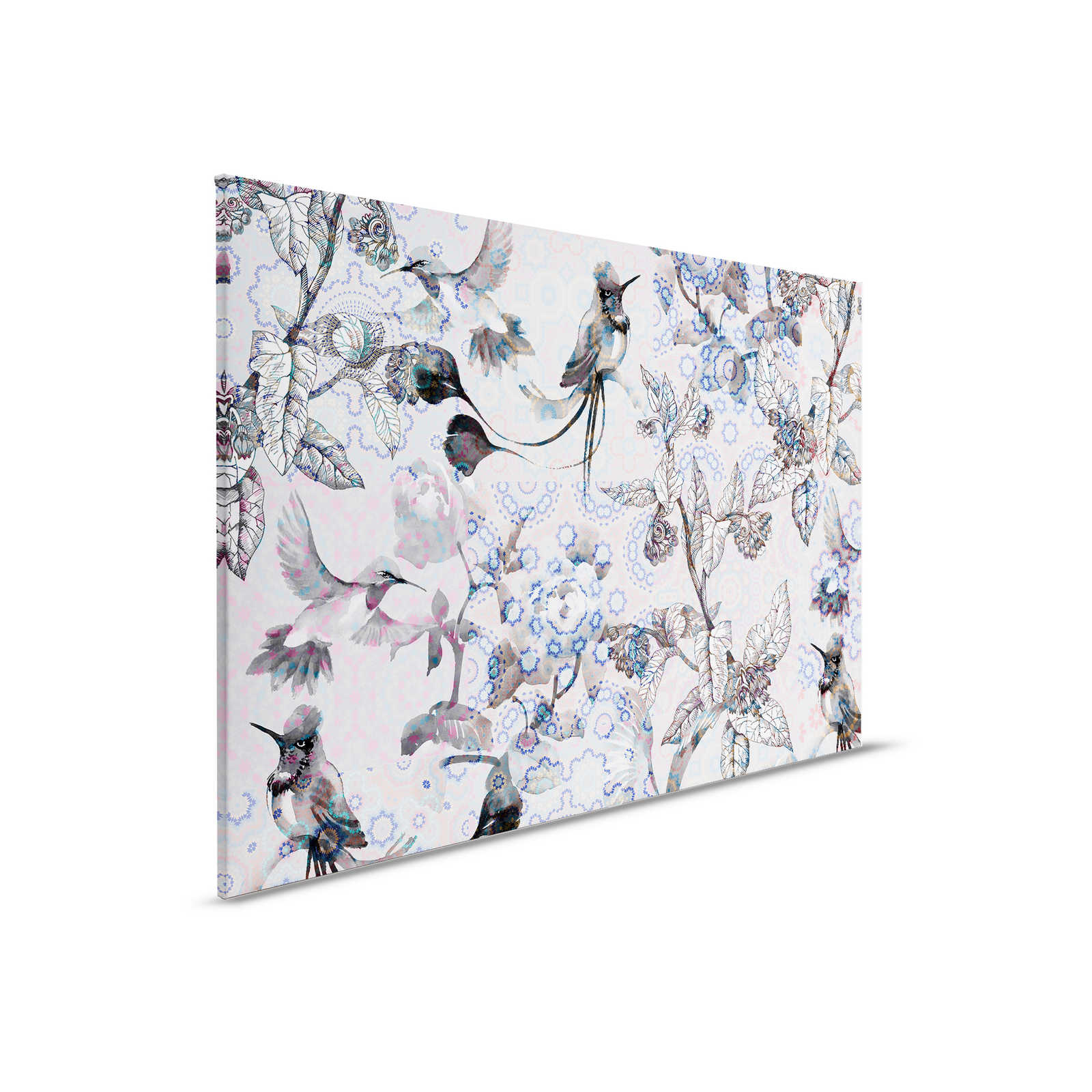 Leinwandbild Natur Design im Collage Stil | exotic mosaic 3 – 0,90 m x 0,60 m
