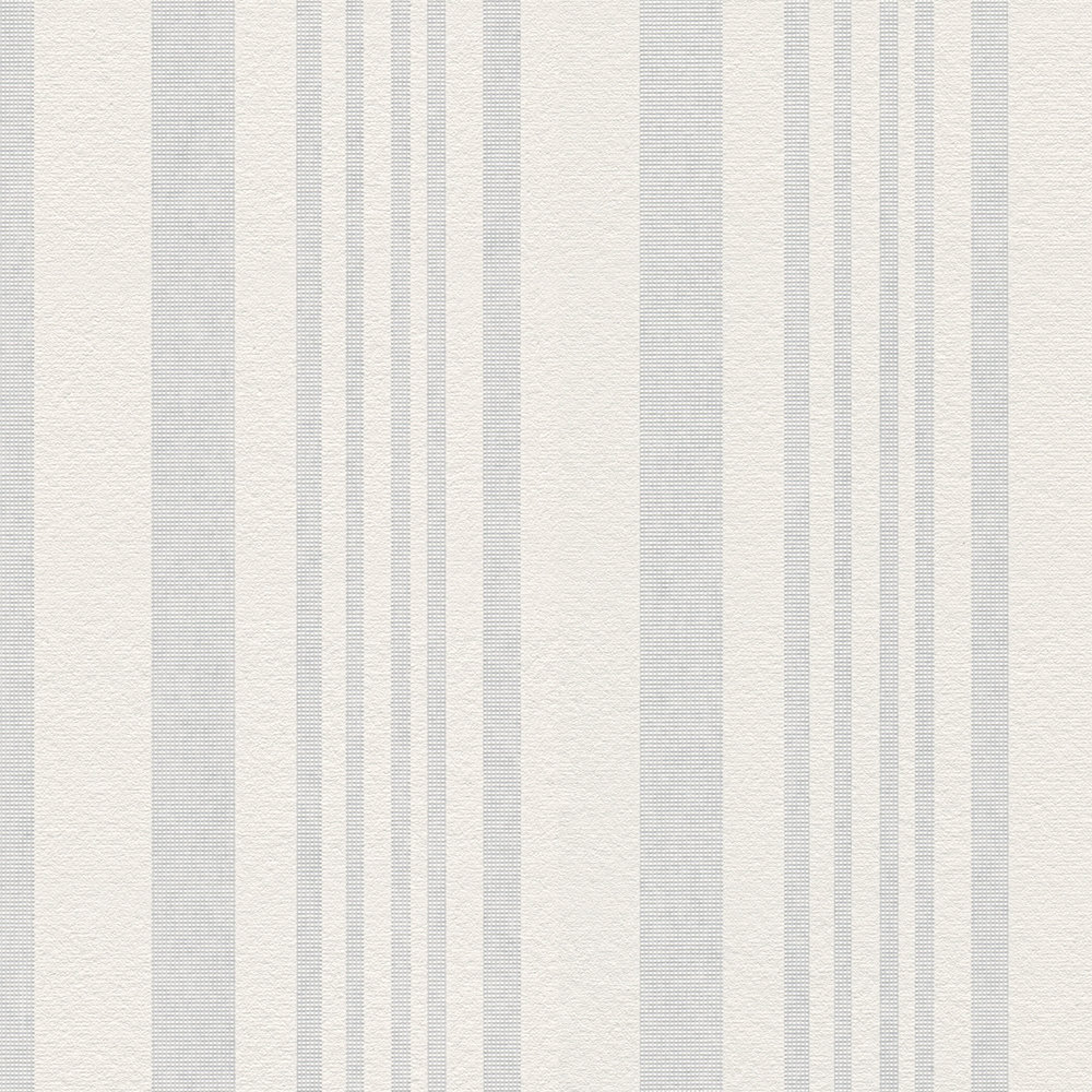             Überstreichbare Vliestapete mit Linienmuster & Struktureffekt – Weiß
        