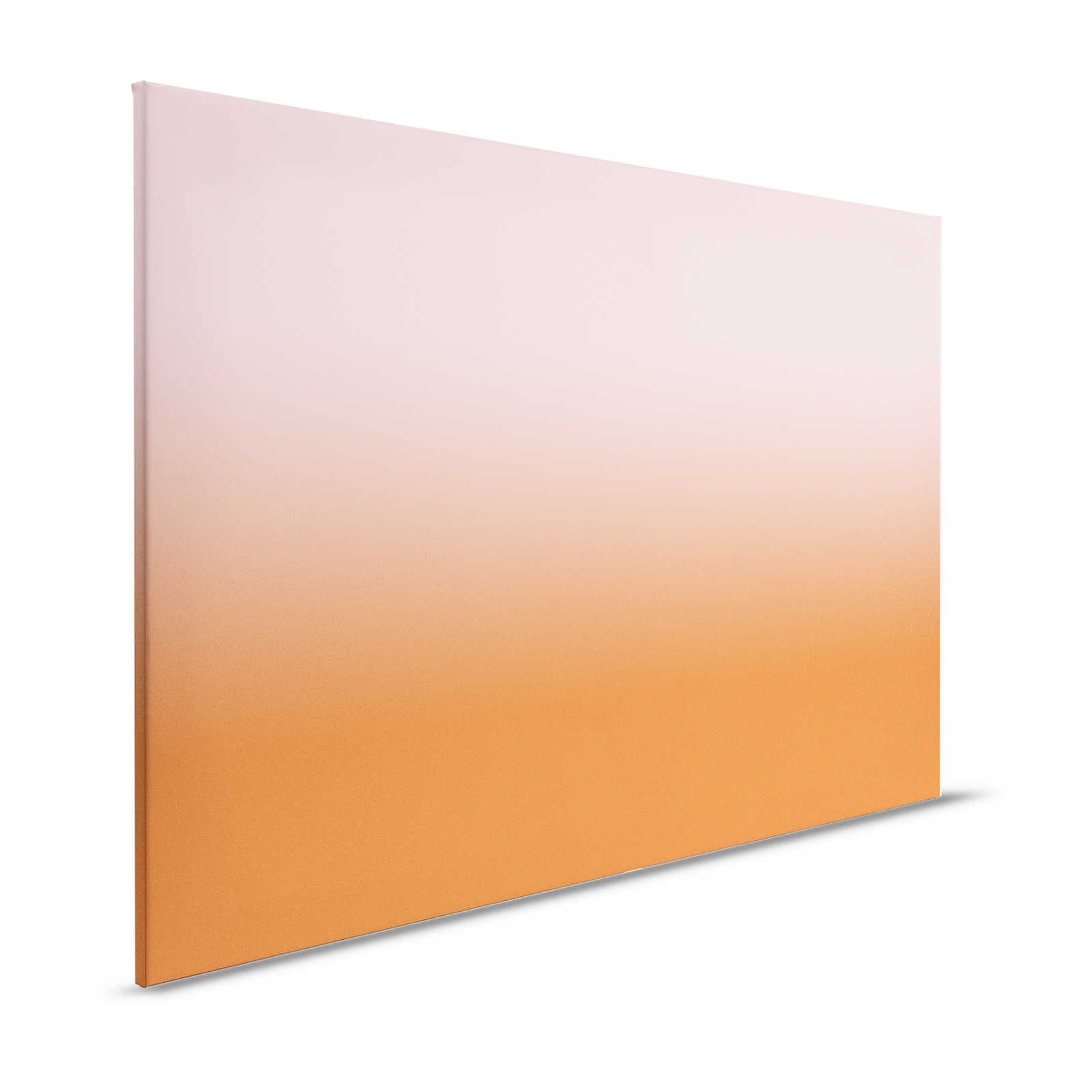 Colour Studio 4 - Ombre Leinwandbild Farbverlauf Rosa & Orange – 1,20 m x 0,80 m
