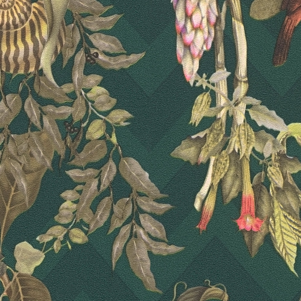             Designer Tapete MICHALSKY Dschungel Blätter & Tiere – Bunt, Grün
        