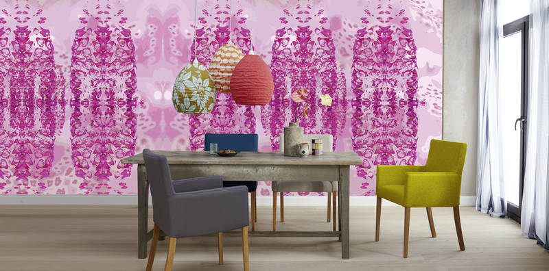             Fototapete Pink Design mit abstraktem Muster
        