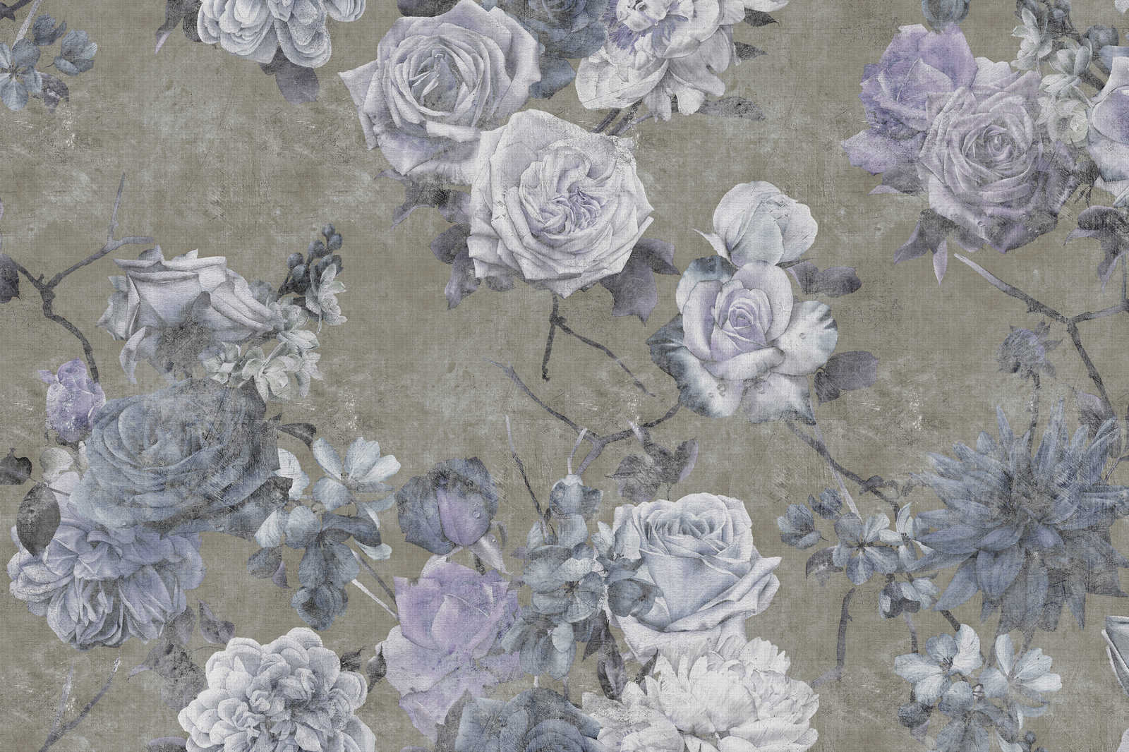             Sleeping Beauty 1 - Leinwandbild Rosenblüten im Used Look – 1,20 m x 0,80 m
        