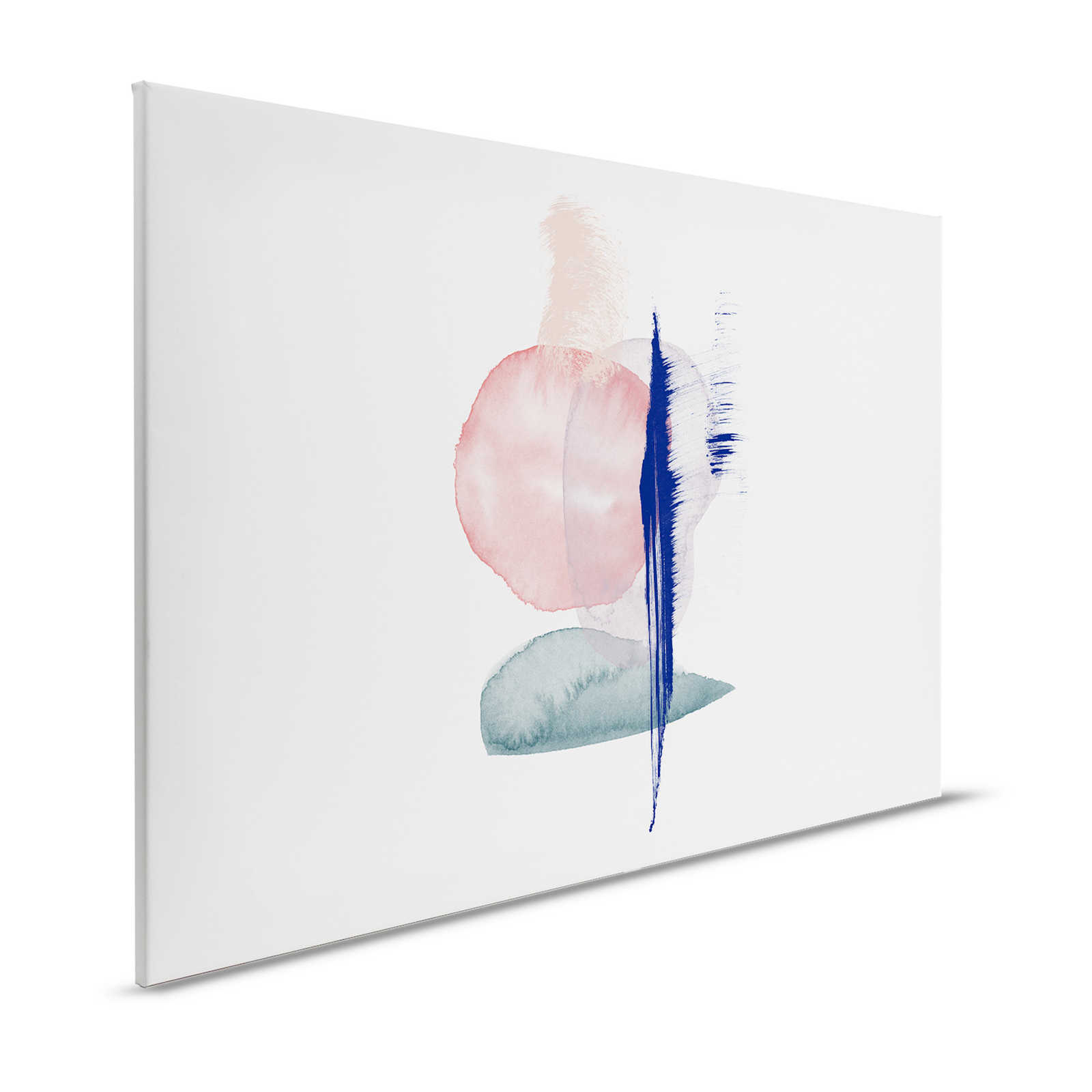 Leinwandbild Kunst Aquarell minimalistisches Design – 1,20 m x 0,80 m
