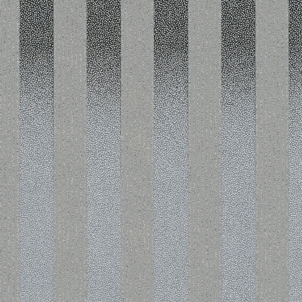             Streifentapete mit kleinem Punktmuster und Farbverlauf – Schwarz, Grau
        