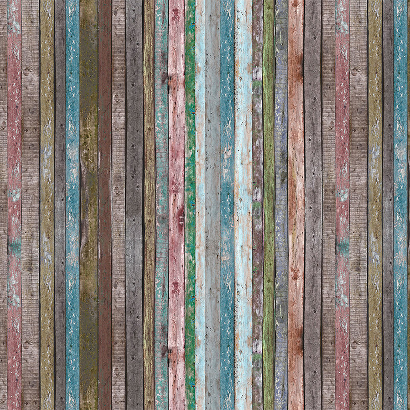 Fototapete Streifenbalken aus Holz – Perlmutt Glattvlies
