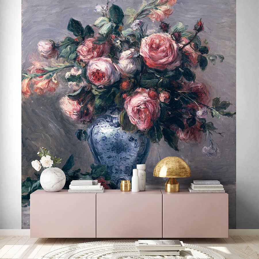 Fototapete "Rose in einer Vase" von Pierre Auguste Renoir
