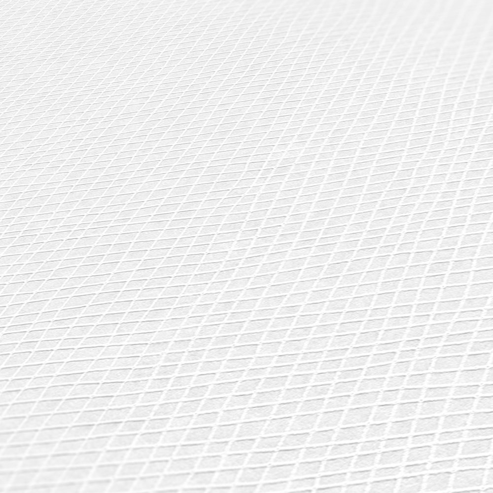             Vliestapete Weiß mit Linienmuster im Retro Stil
        