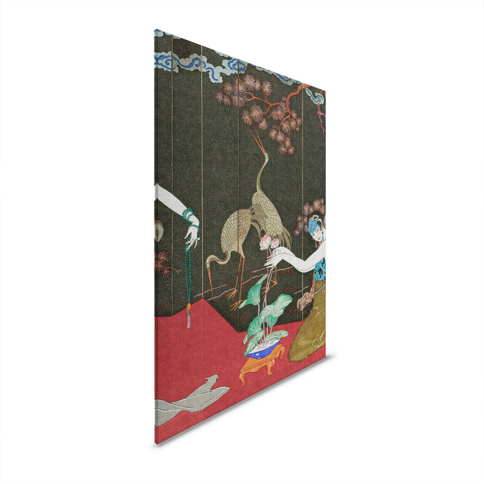 Babylon 1 - Leinwandbild Kunstdruck Klassisch Asiatisch Inspiriert – 1,20 m x 0,80 m
