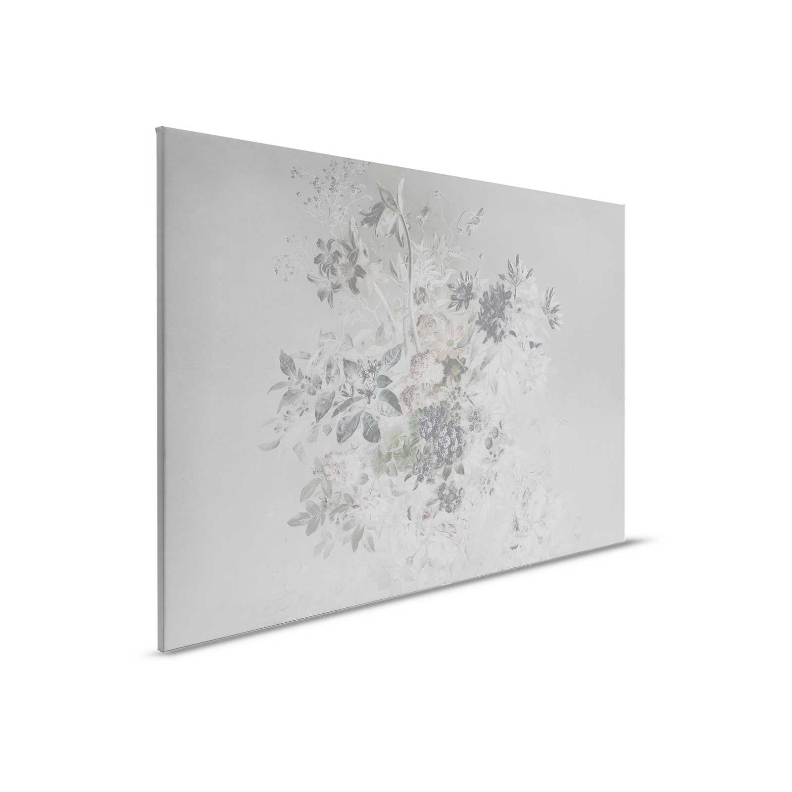 Leinwandbild romantisches Blumen Design – 0,90 m x 0,60 m
