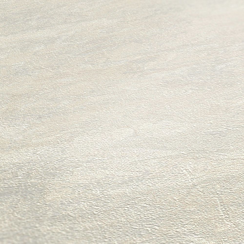             Cremeweiße Tapete mit dezenter Marmorierung – Weiß, Grau
        