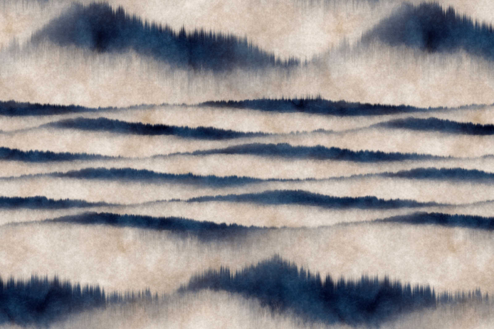             Leinwandbild abstraktes Muster Wellen | blau, weiß – 0,90 m x 0,60 m
        