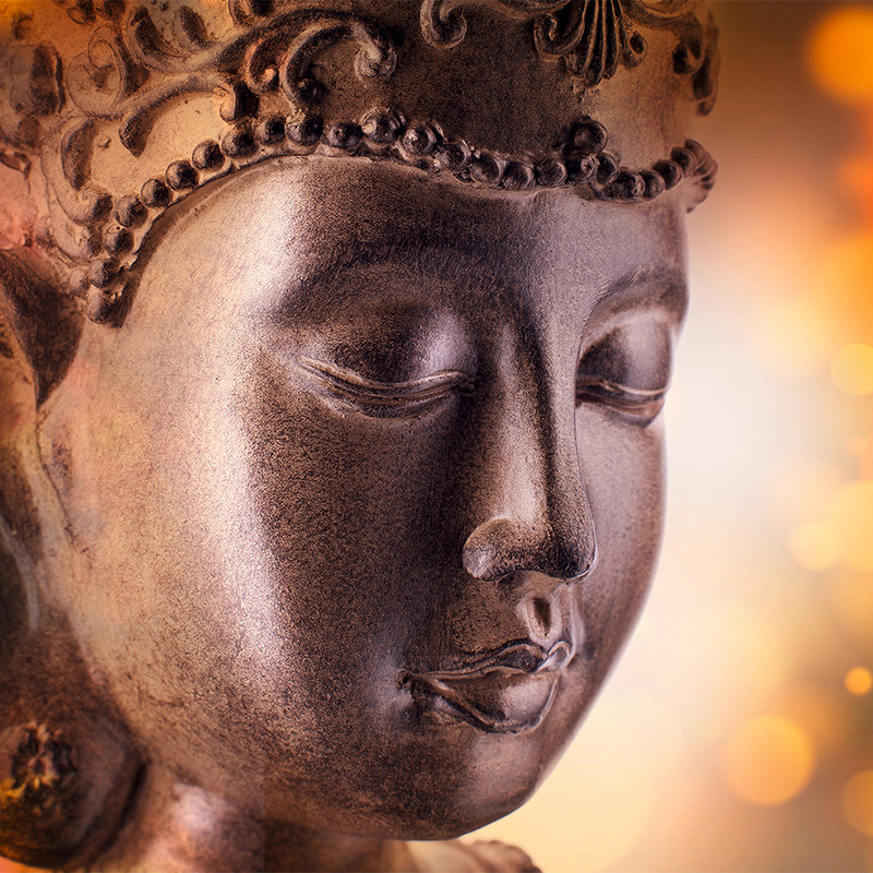 Fototapete Detailaufnahme von Buddha-Statue – Mattes Glattvlies
