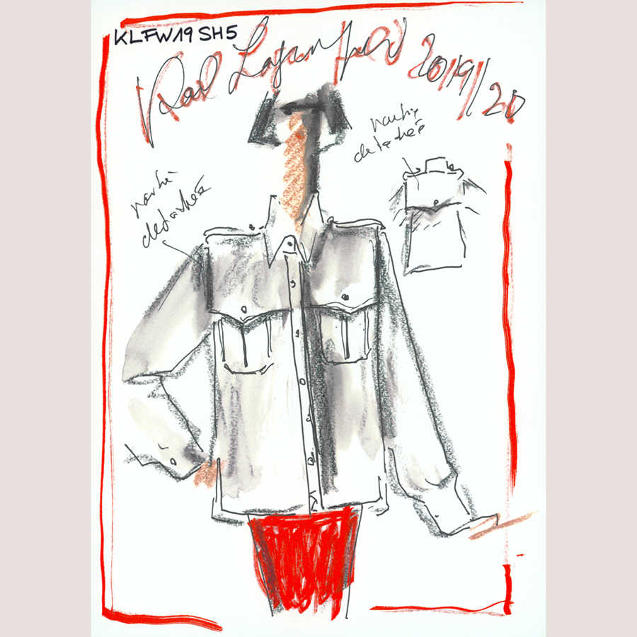         Karl LAGERFELD Fototapete Mode Design Bluse
    