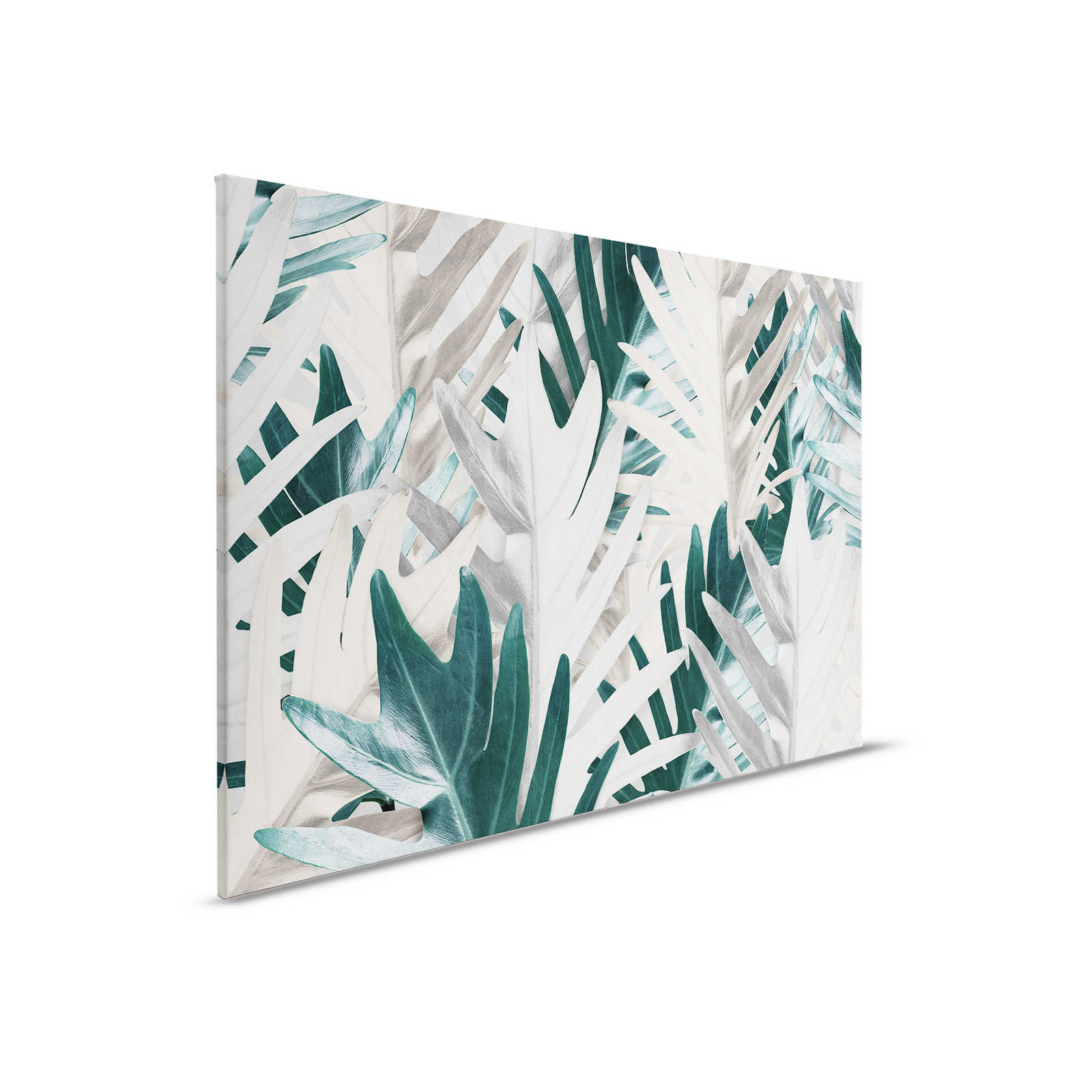             Leinwandbild mit tropischen Palmblättern – 0,90 m x 0,60 m
        