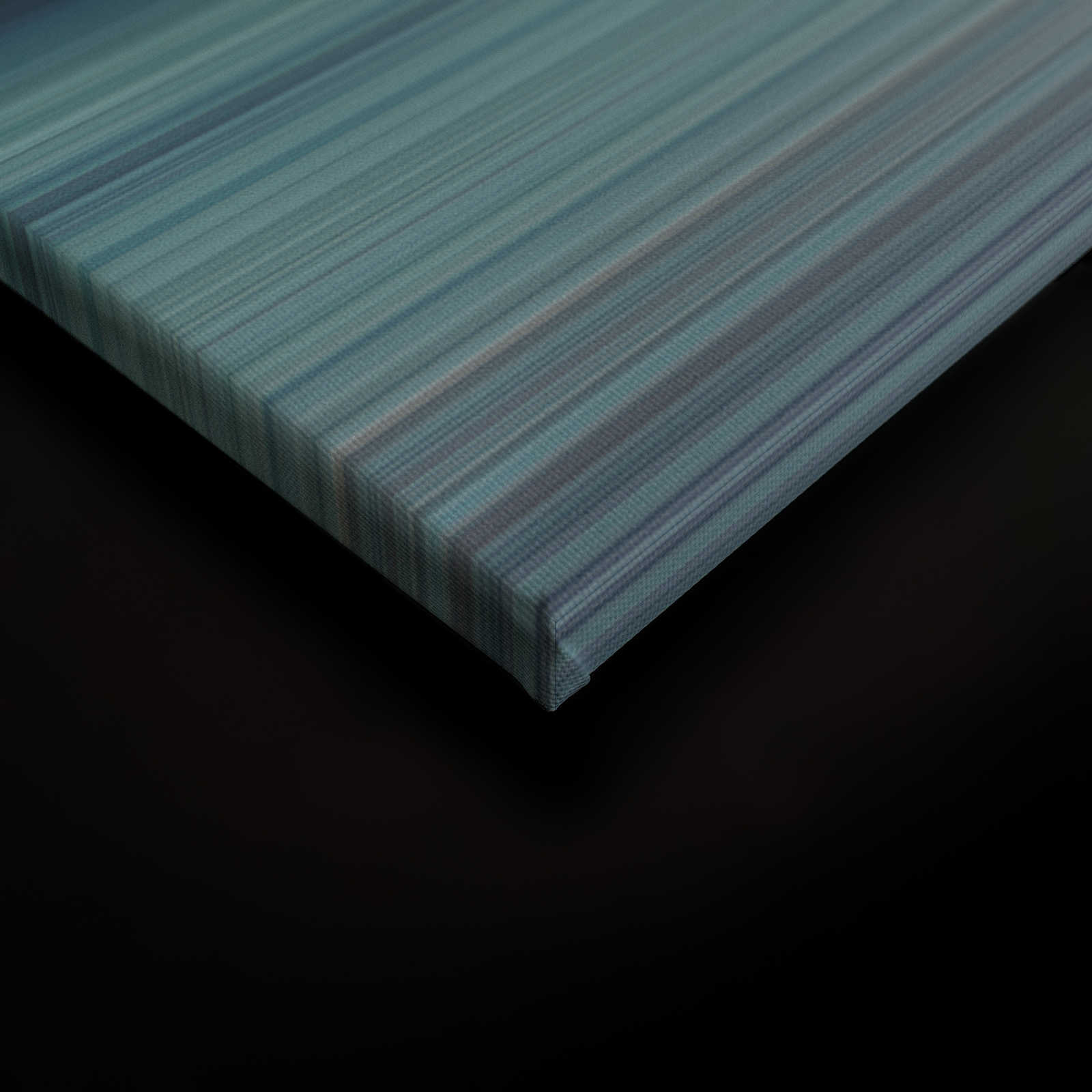             Horizon 1 - Leinwandbild abstrakte Landschaft in Blau – 1,20 m x 0,80 m
        