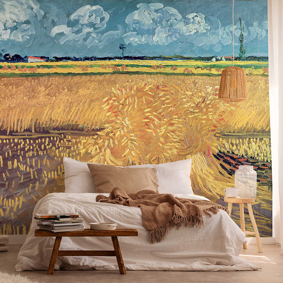         Fototapete "Krähen über Weizenfeld" von Vincent van Gogh
    