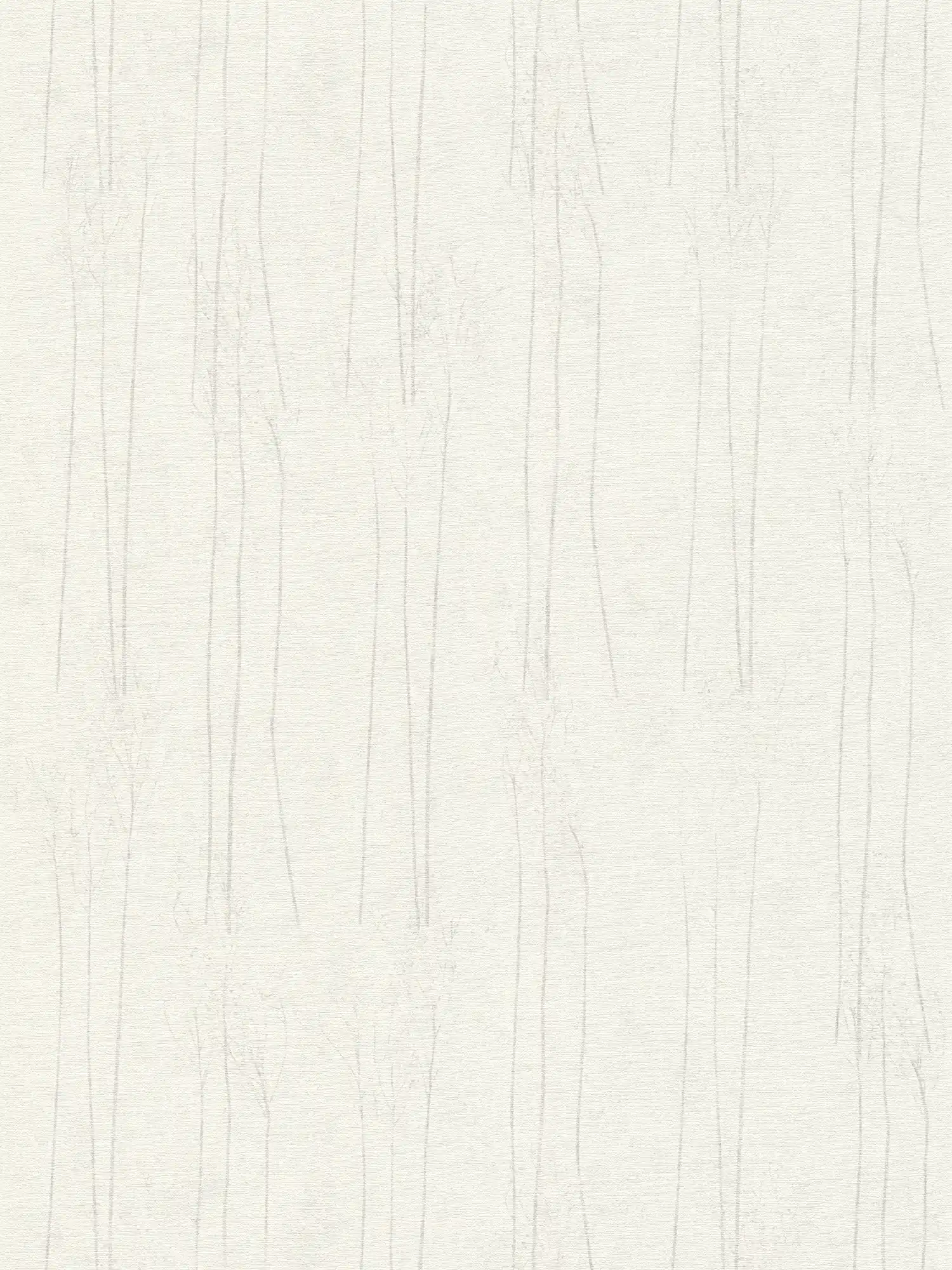 Weiße Tapete Scandi Stil mit Naturmuster – Grau, Weiß
