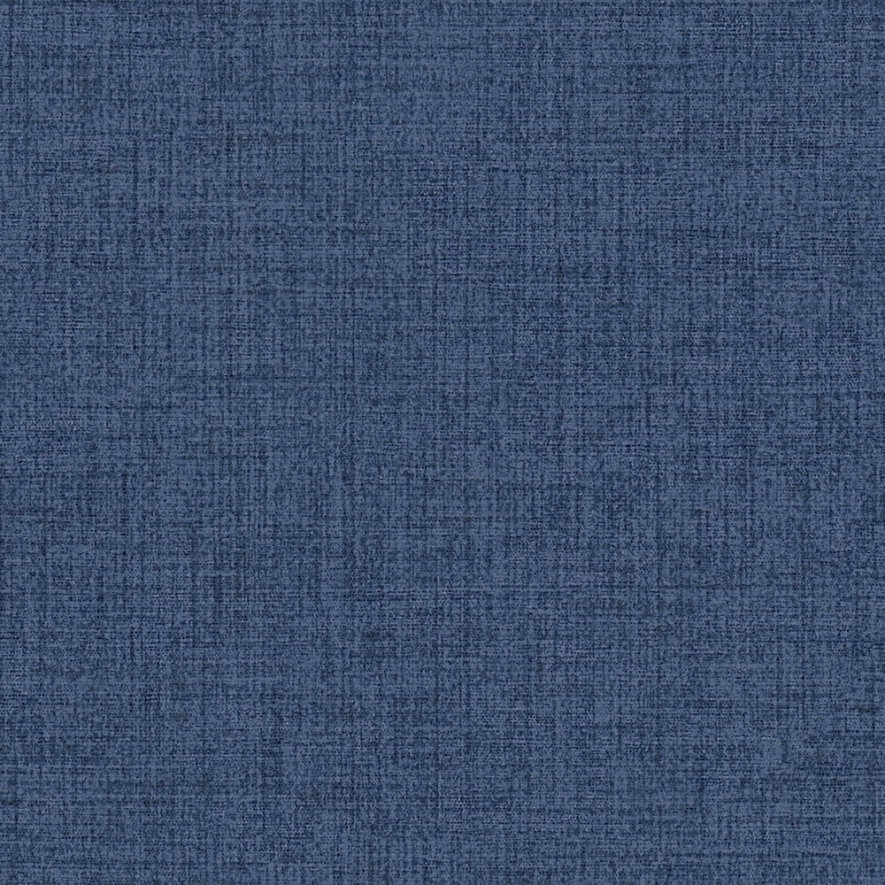             Marineblau Tapete mit Leinen-Optik, Navy – Blau
        