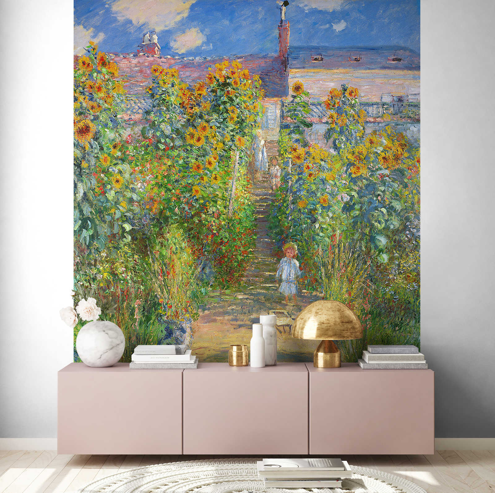             Fototapete "Der Garten des Künstlers in Vetheuil" von Claude Monet
        
