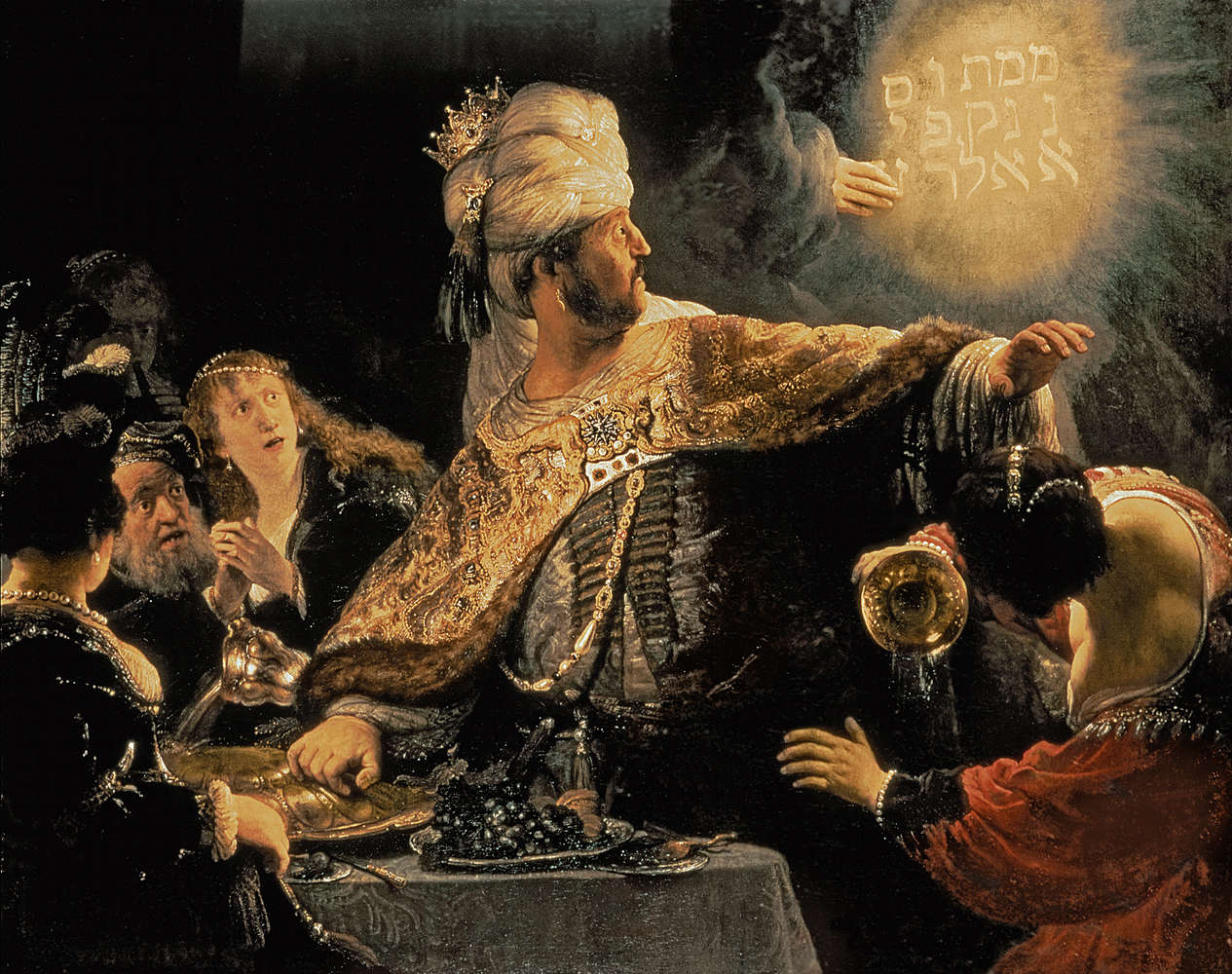             Fototapete "Belshazzar's Fest" von Rembrandt van Rijn
        