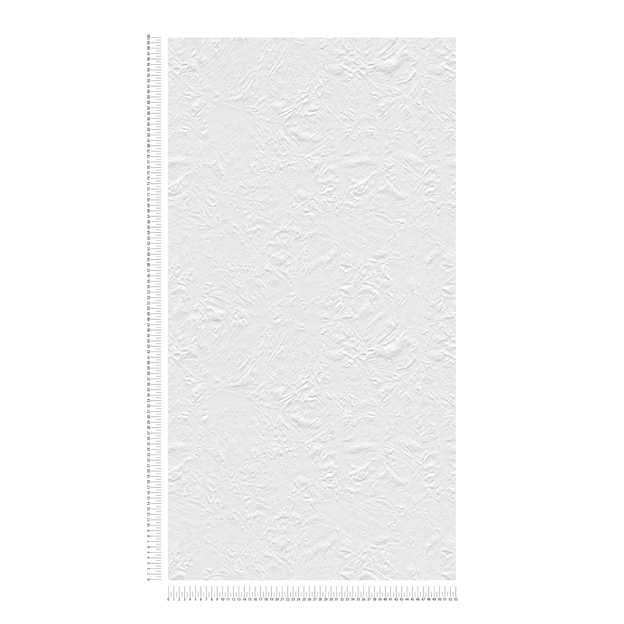             Überstreichbare Tapete mit Putzoptik – Überstreichbar, Weiß
        