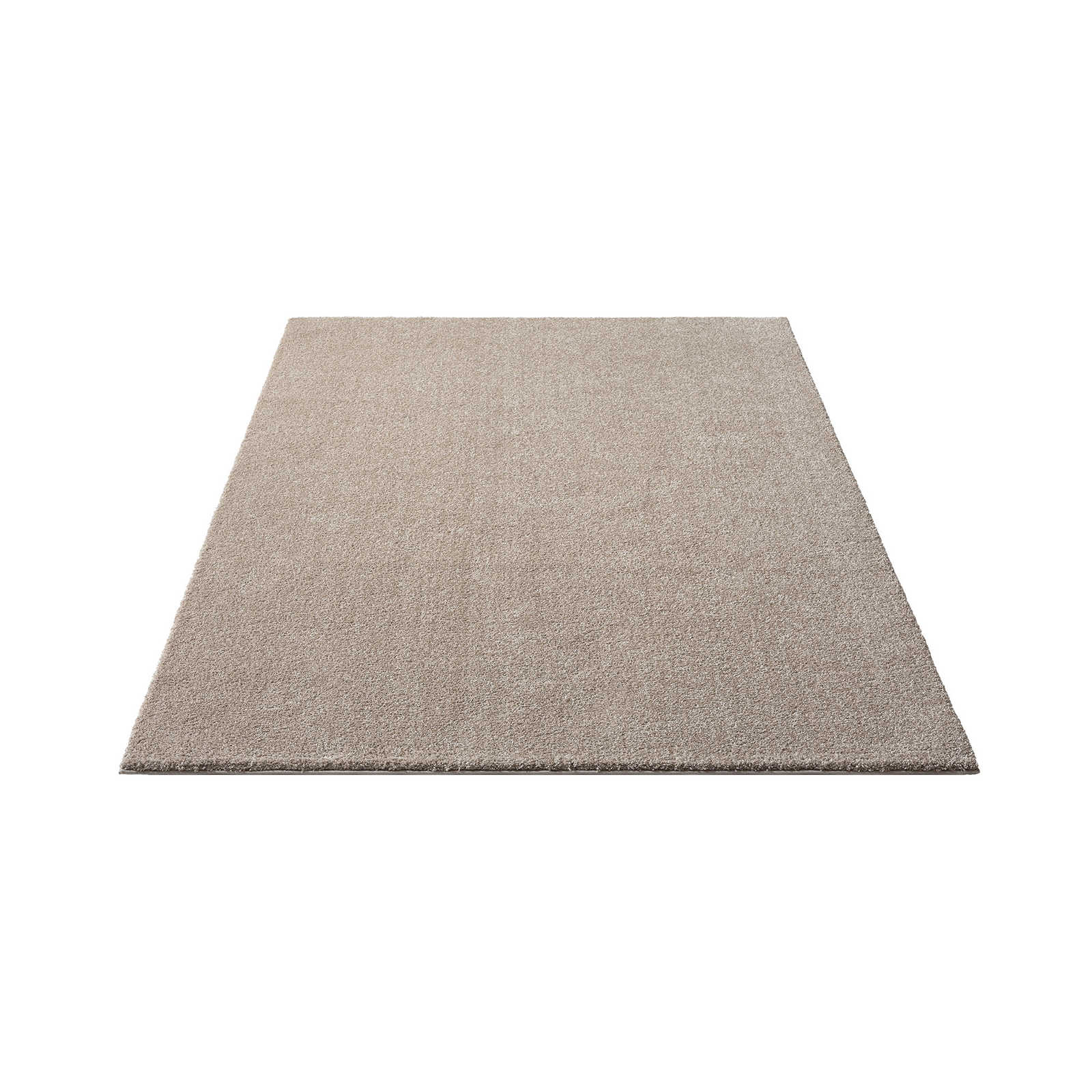 Sanfter Kurzflor Teppich in Beige – 230 x 160 cm
