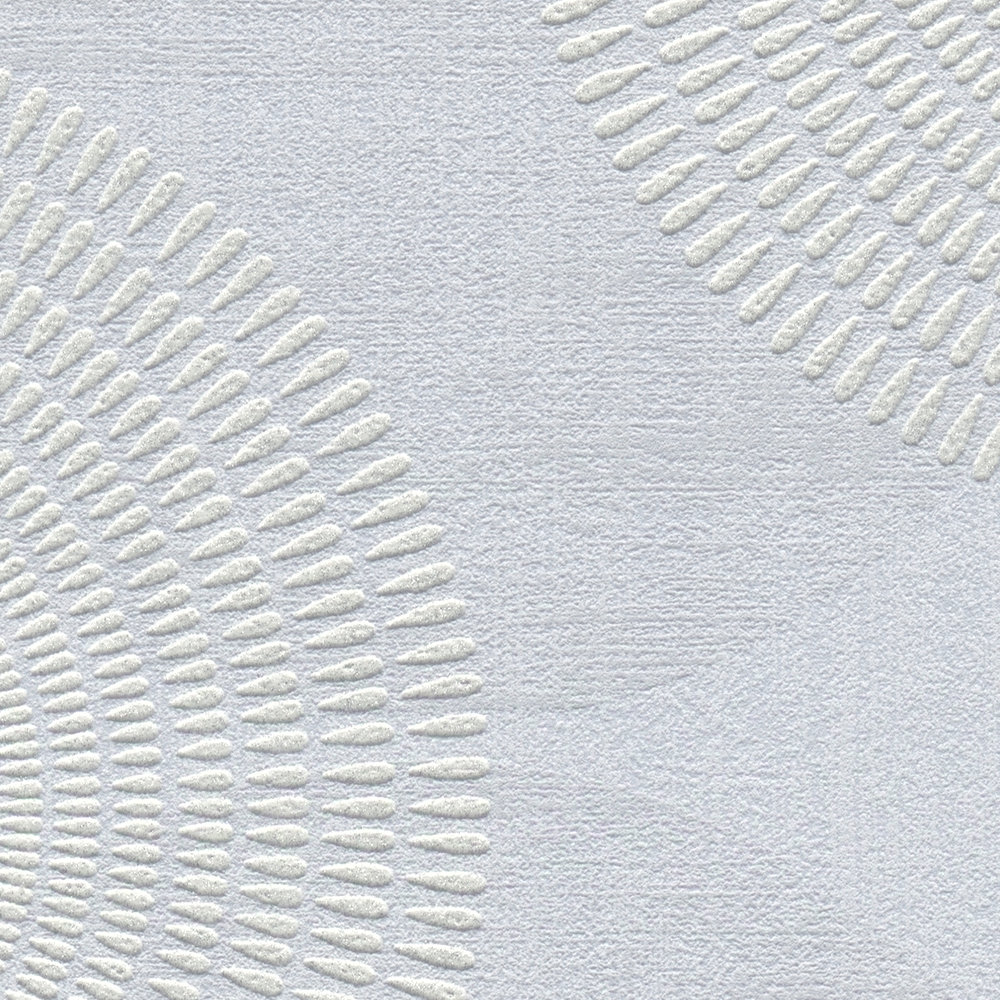             Vliestapete mit geometrischem Design aus Kreisen – Grau
        