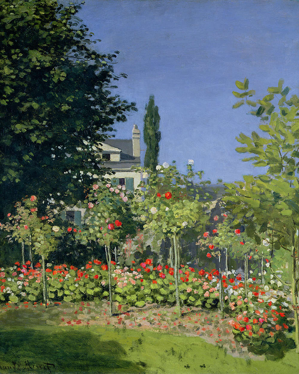             Fototapete "Blühender Garten in Sainte Adresse" von Claude Monet
        