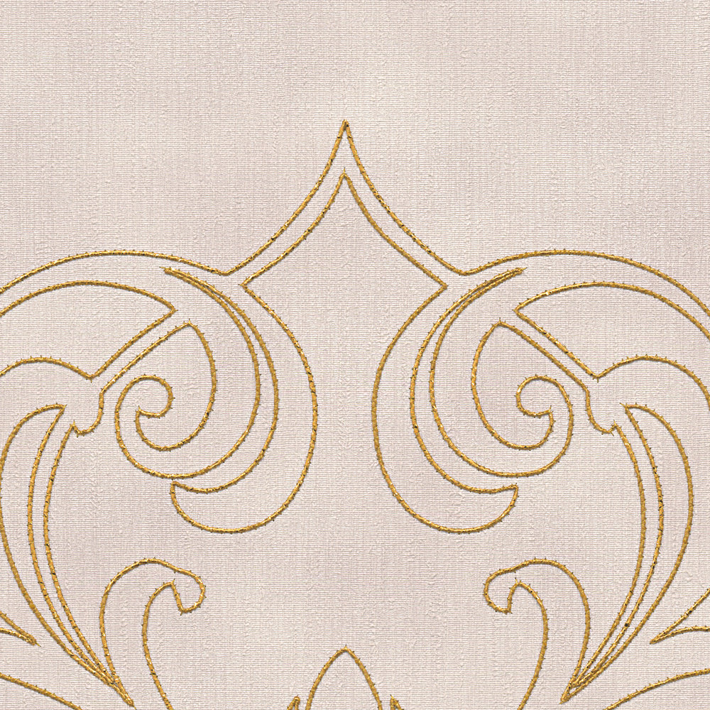             Premium-Panel mit Barock Ornamenten – Lila, Gold
        