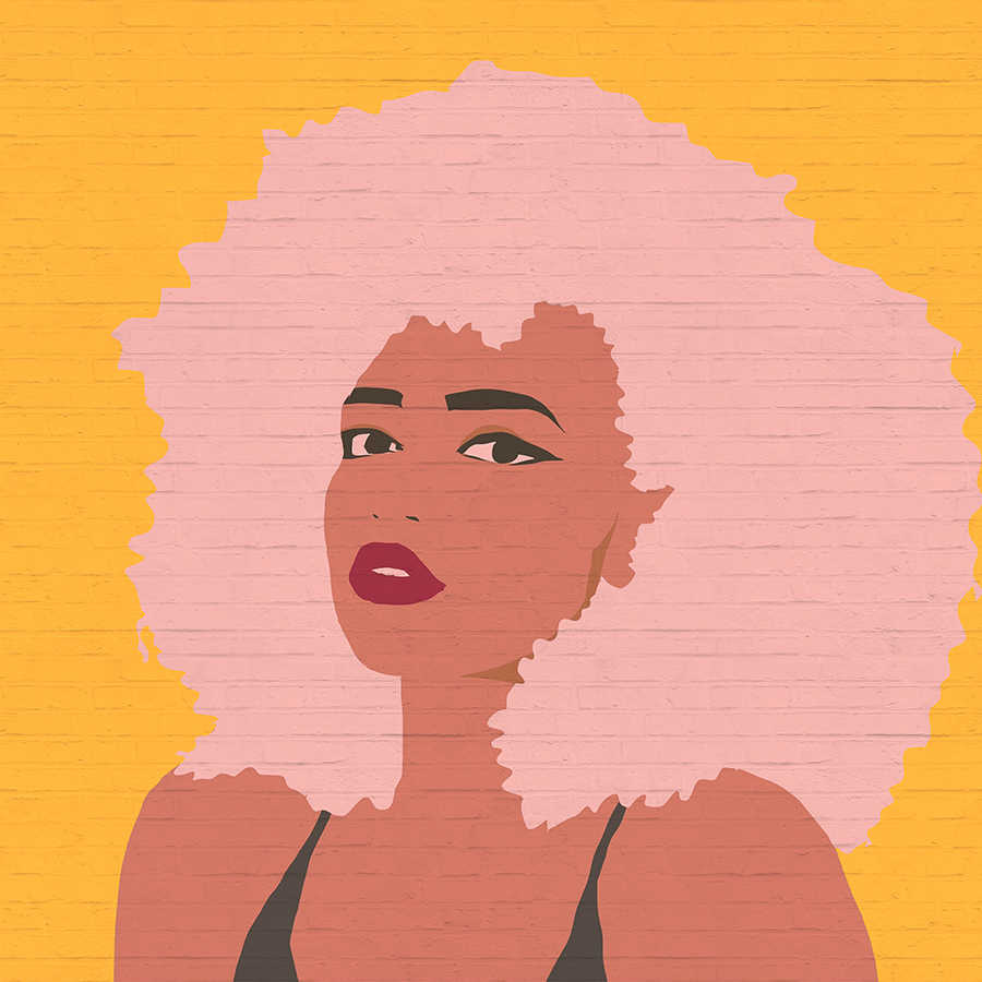         Frauen Fototapete Whitney im Colour Block Stil – Gelb
    