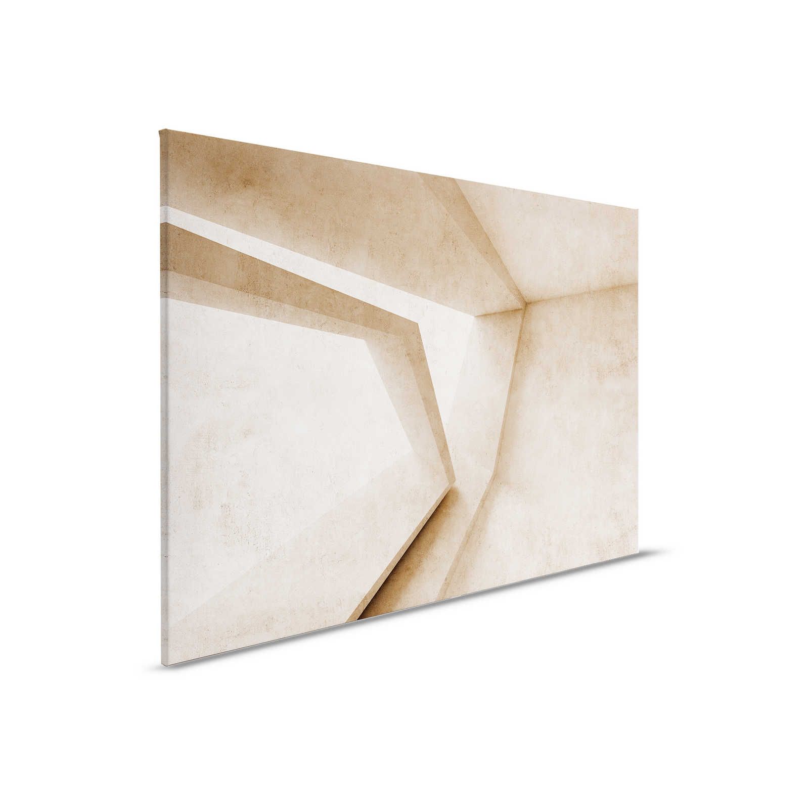         Futura 1 - Beton Leinwandbild 3D Muster – 0,90 m x 0,60 m
    