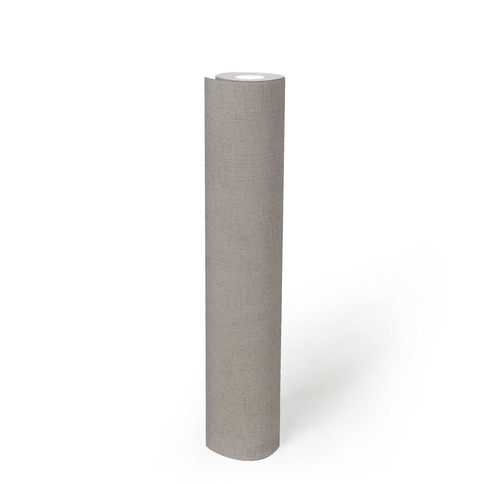             Glänzende Vliestapeten Greige mit Strukturdesign – Grau, Metallic
        