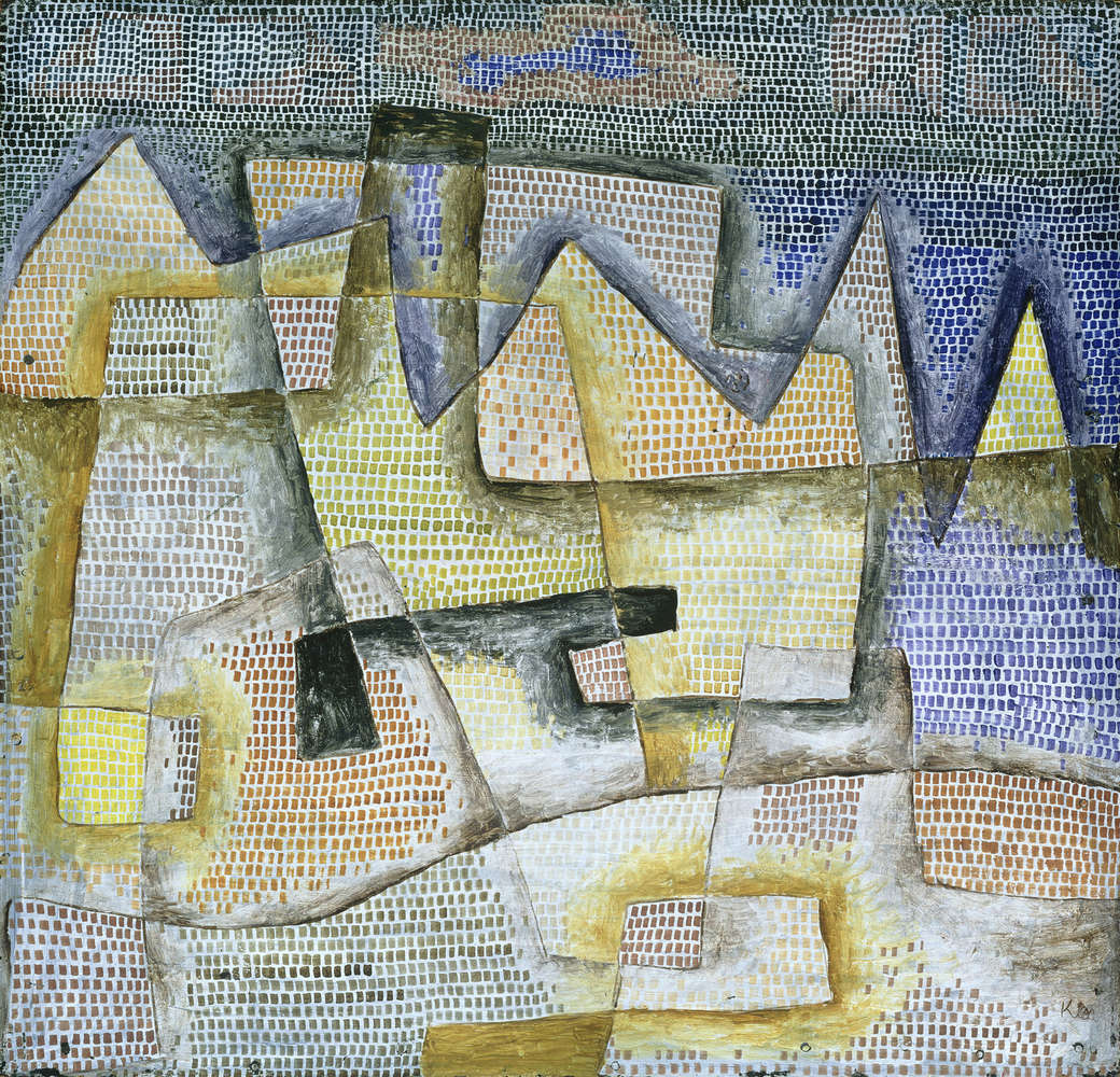             Fototapete "Felsenküste" von Paul Klee
        