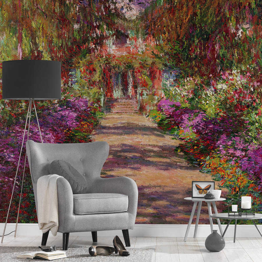 Fototapete "Weg ins Garten in Giverny" von Claude Monet
