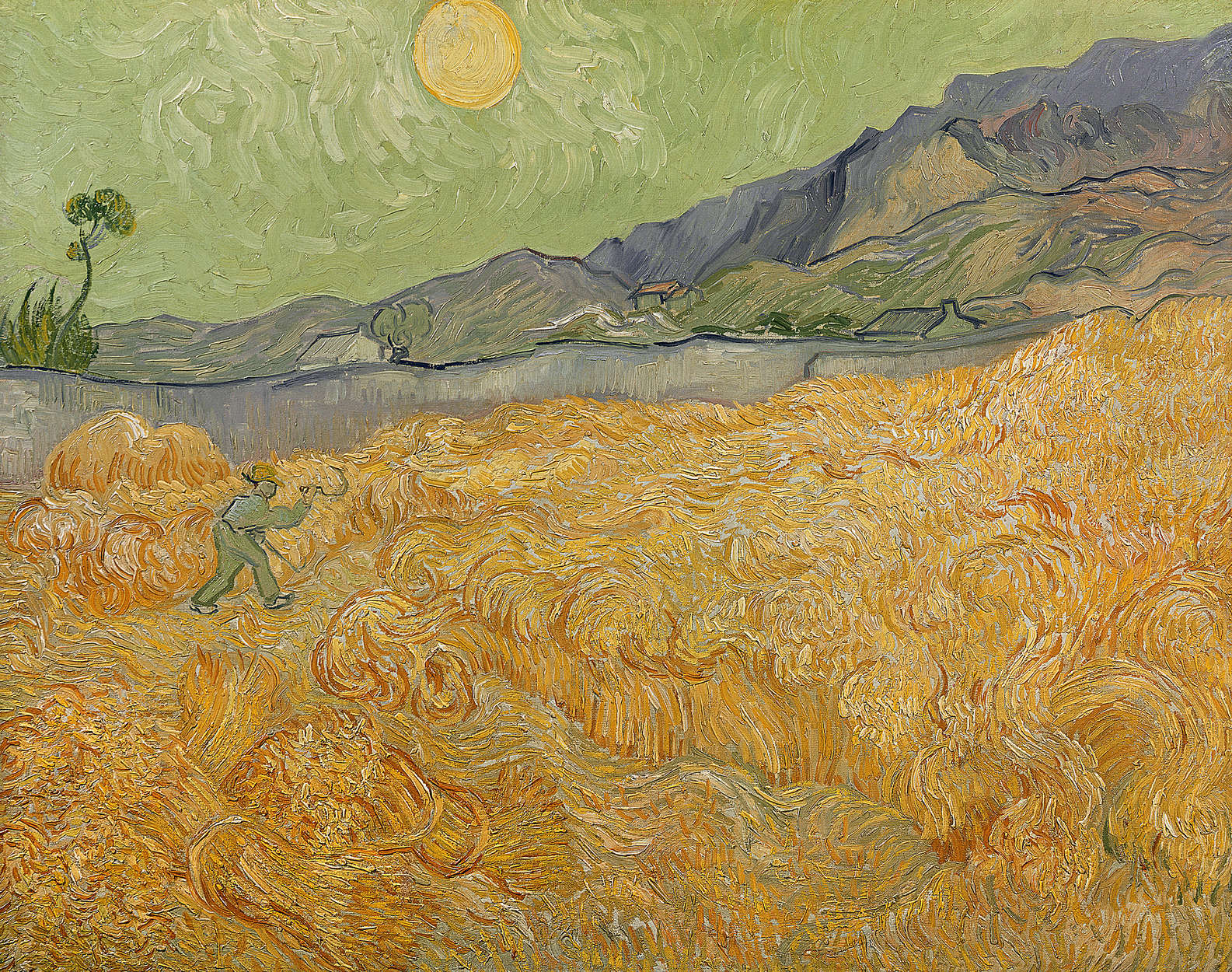             Fototapete "Weizenfeld mit Schnitter" von Vincent van Gogh
        