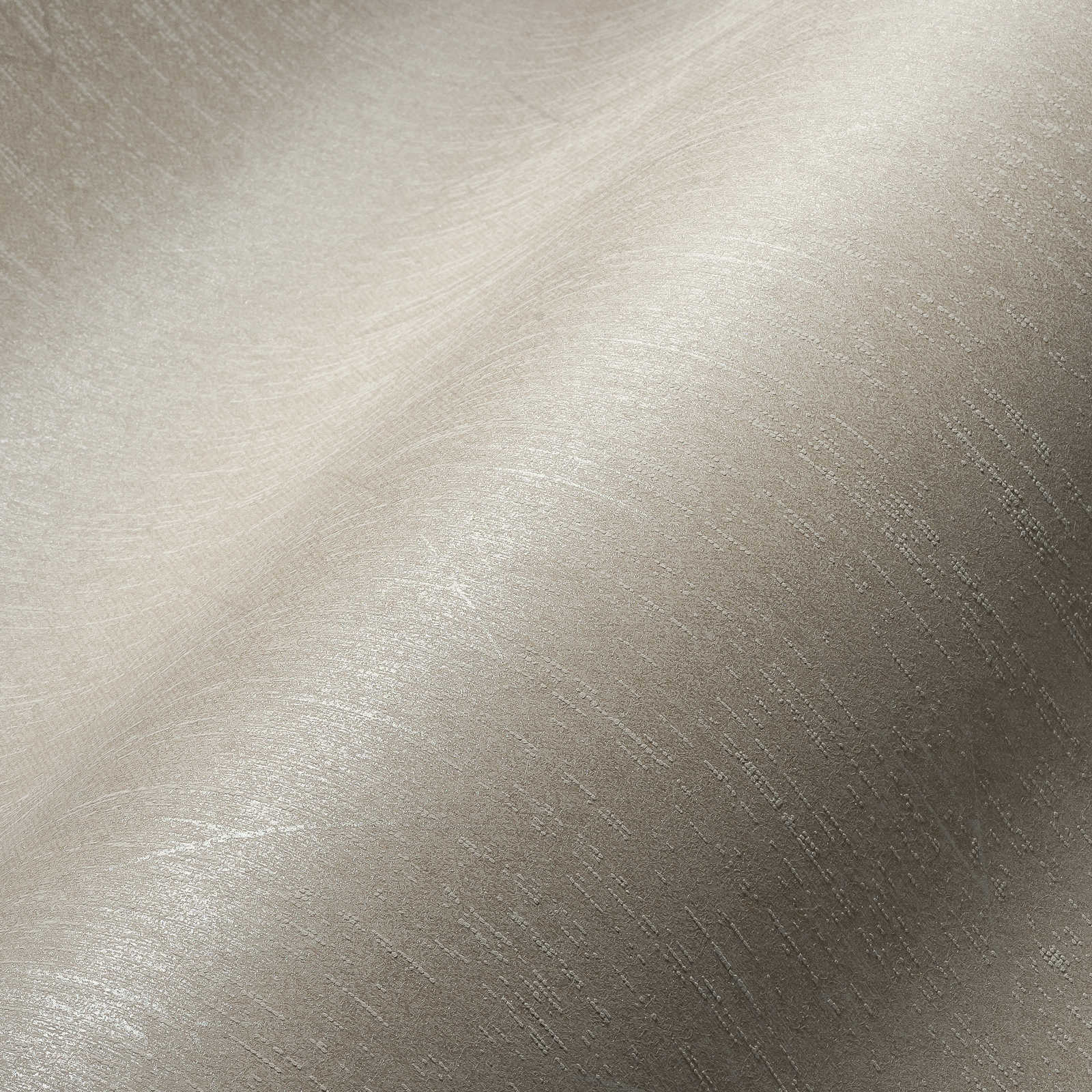             Hellgraue Textiloptik Tapete mit Glanz-Muster im Retro Stil – Grau
        