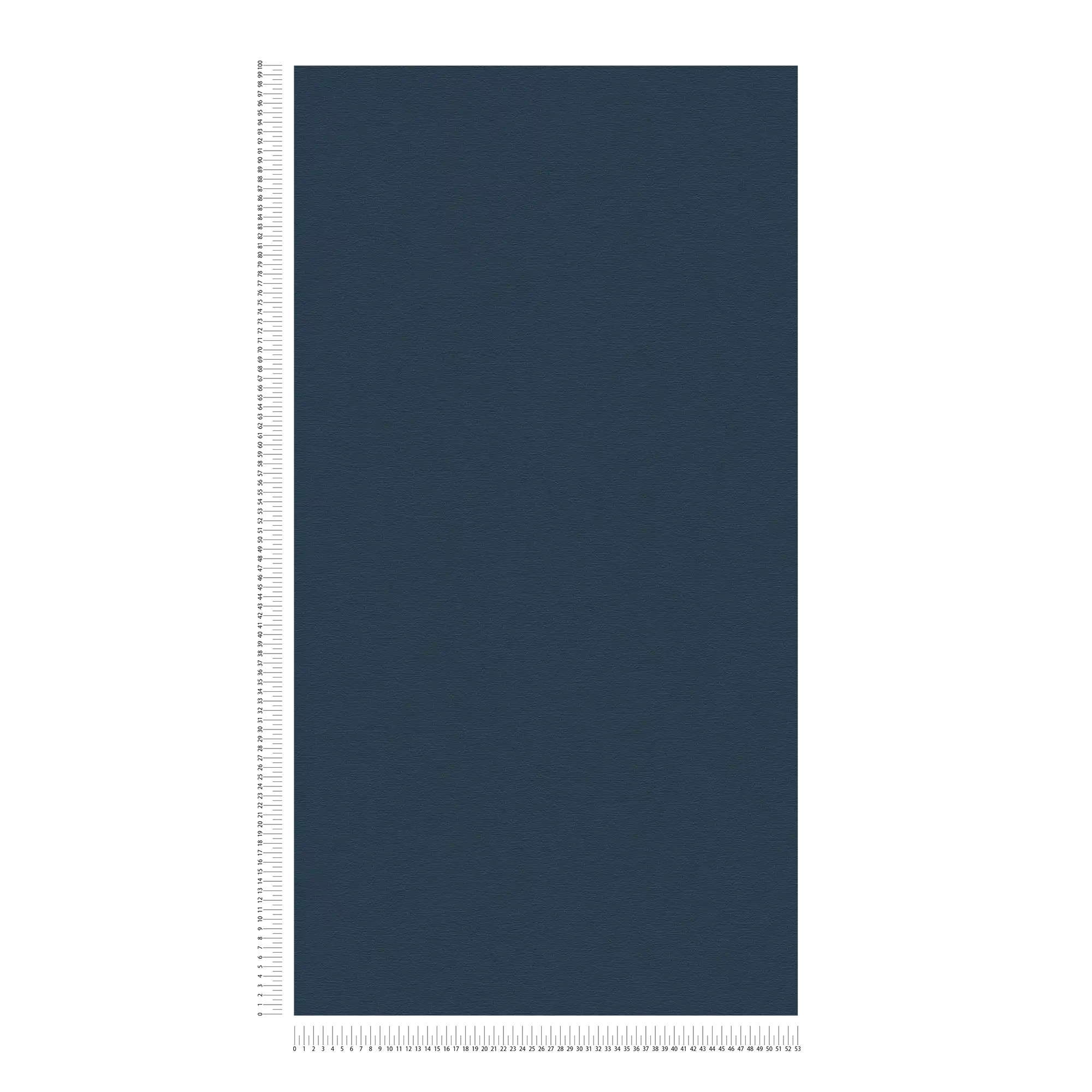             Dunkle Tapete Leinen-Struktur, uni & seidenmatt – Blau
        
