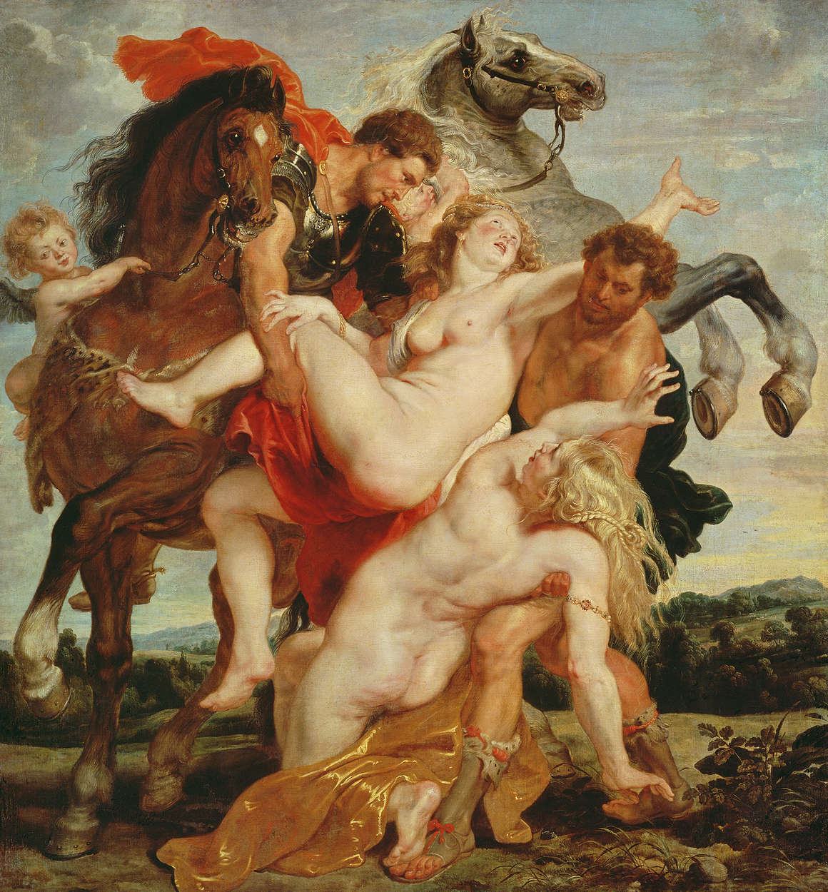             Fototapete "Raub der Töchter des Leukippus" von Peter Paul Rubens
        
