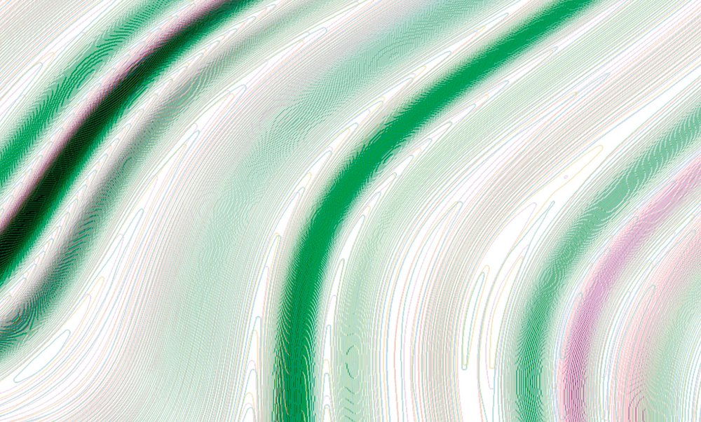             Fototapete Linien im Batik Look – Grün, Weiß
        
