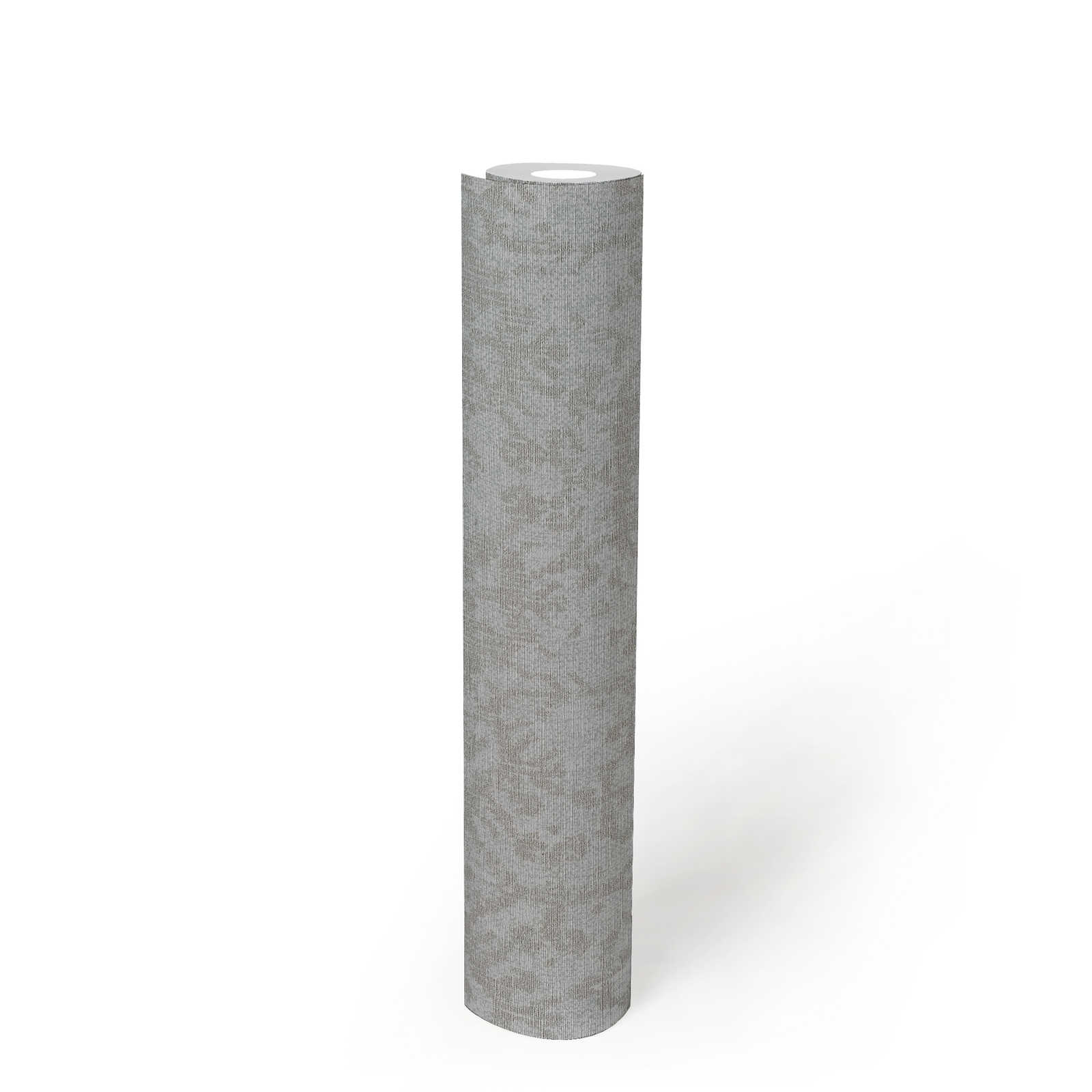             Textiloptik Tapete Ethno Ornament Muster – Grau
        