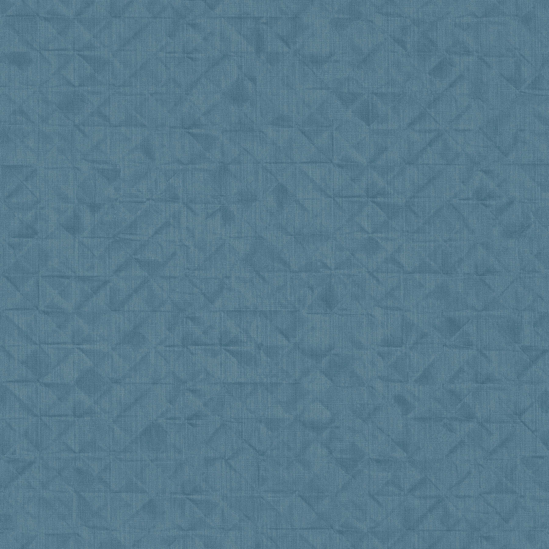 Vliestapete geometrisches Facettenmuster – Blau
