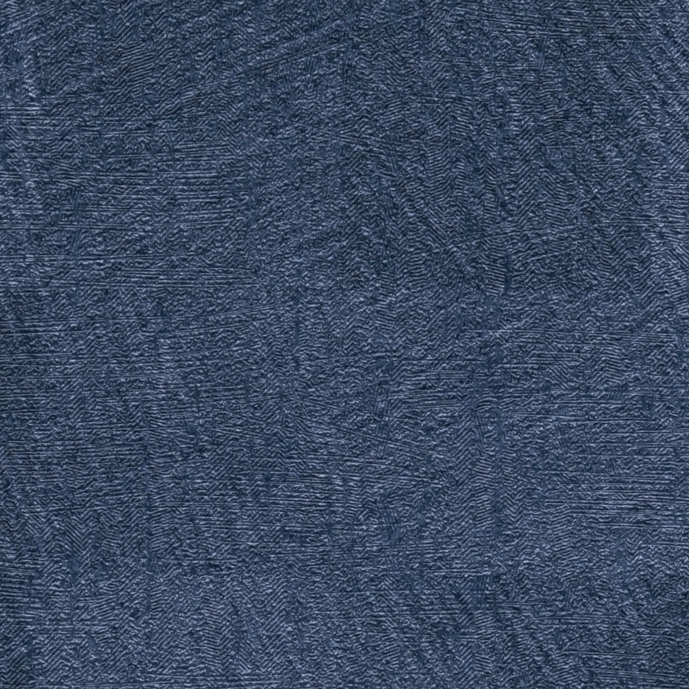             Karierte Tapete Nachtblau mit Struktur & Glanz-Effekt – Blau
        