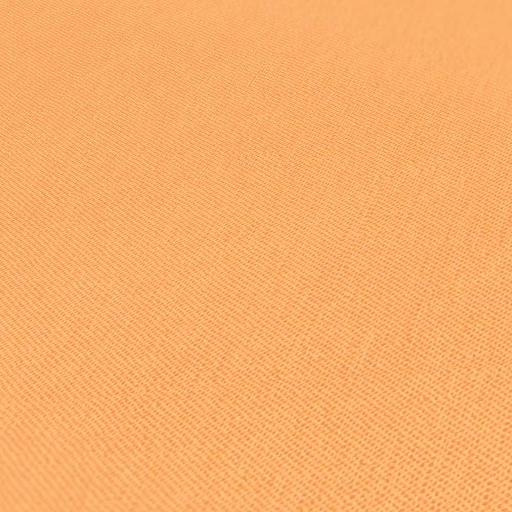             Tapete Orange Pastell & Matt mit Leinenoptik Struktur – Orange
        