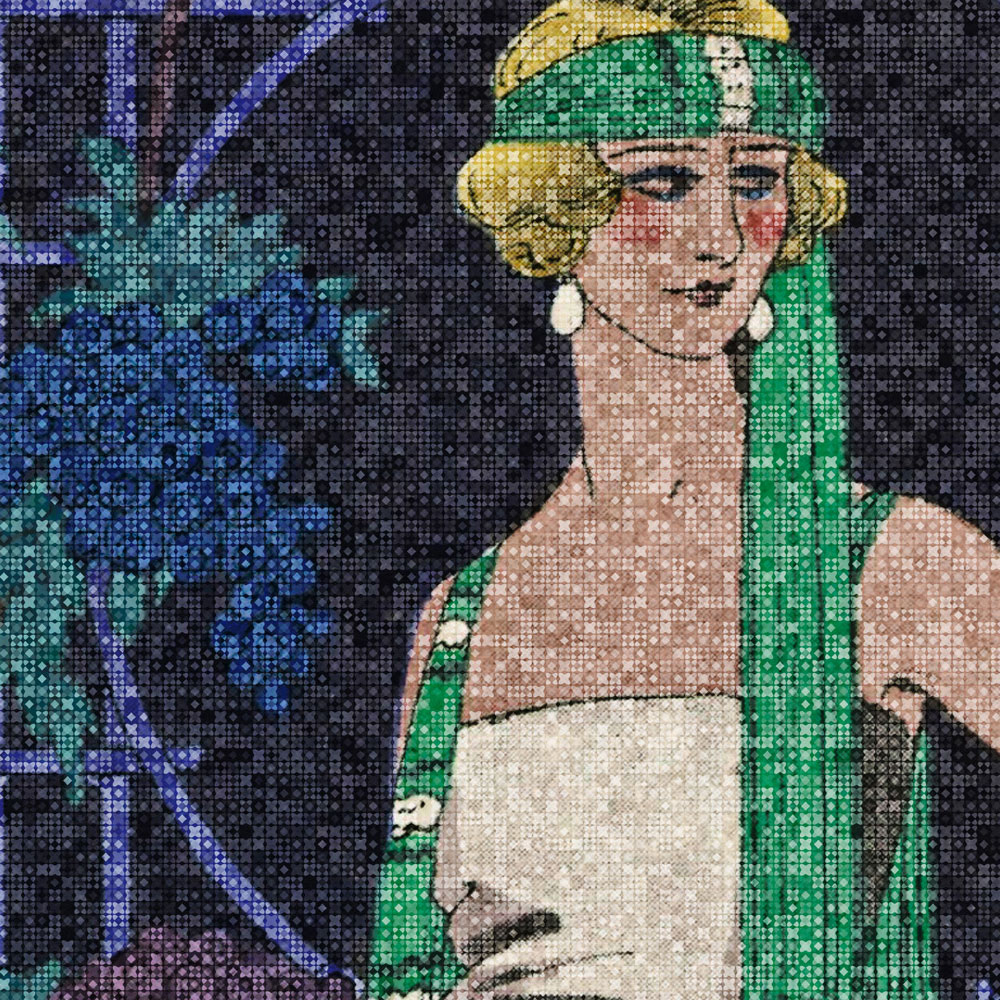             Scala 2 – Mosaik Fototapete Art Deko Frauen Motiv 20er Jahre Stil
        